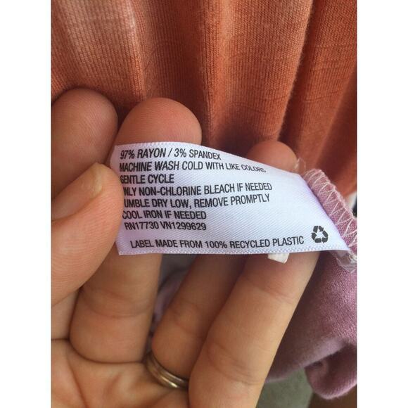 Knox Rose Tie-Dyed Sleeveless Maxi Dress M medium Purple Pink stripe boho beachy - Picture 12 of 14